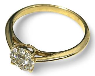 Vintage Coro Rhinestone Cornucopia Brooch
