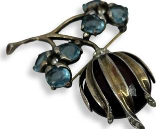 Mid-Century Sterling Brooch
