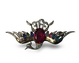 1941 Trifari Sterling Silver Firebird Pin
