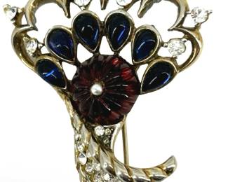 Trifari Alfred Philippe Moghul Fan Pin
