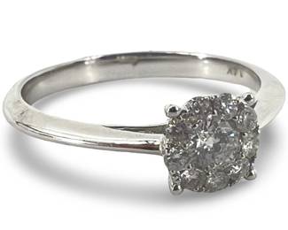 14k White Gold/ Diamond Ring
