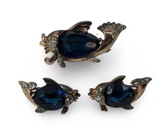 (3pc) Reja Sterling Silver Jelly Belly Fish Set
