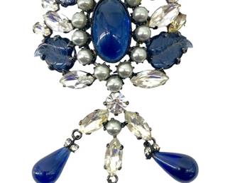 Large Schriener Rhinestone Brooch
