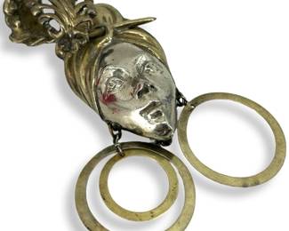 Vintage Sterling Silver Natacha Brooks Brooch
