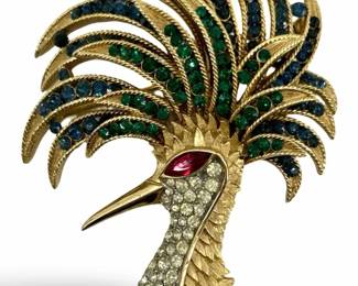 1941 Trifari Alfred Philippe Firebird Brooch
