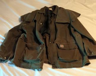 Carhartt Mens Parka With Flannel Lining, Size XX-Large