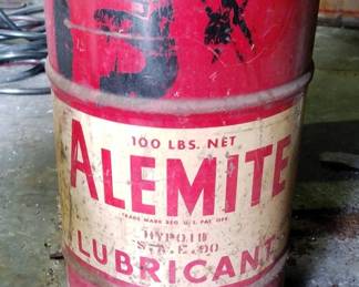 Alemite Lubricant Vintage Drum, 100 Lbs Net, 13 Gallons
