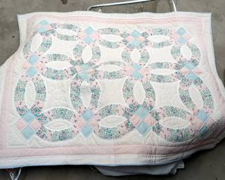 Queen Size Quilts, Qty 2, Both With Matching Shams, And More