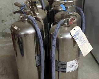 Underwriters Inc 2 1/2 Gallon Water Pressure Hand Fire Extinguishers, Qty 8