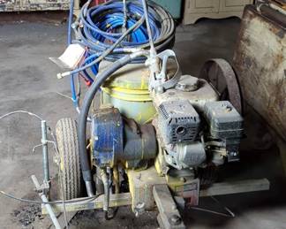 Graco Line Lazer Parking Lot Striper, 39" x 60" x 35", Model 3400, Powers On