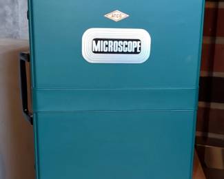 ATCO X1200 Microscope, Includes Slides, Scalpel, Butterfly, And More, New In Original Case