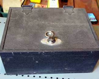Vintage Heavy Duty Personal Security Box With Combination Lock, 6" x 15.5" x 12", Combination Known