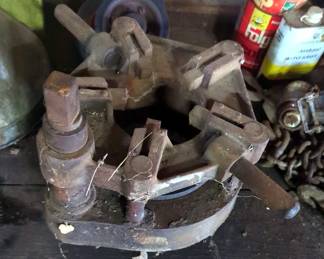 Antique Toledo Pipe Threading Machine No 2 Two Geared Die Tool Holder