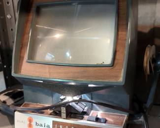 Mansfield Film Strip Splicer, Model 650, Bell & Howell Lumina 12 Auto Load Automatic Threading Projector, Dual Instaview 270, And Slide Trays, Approximate Qty 30