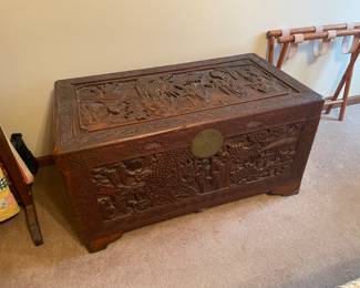 Antique Chinese camphor chest 