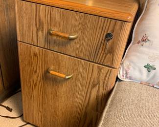 there are two cabinets with locks