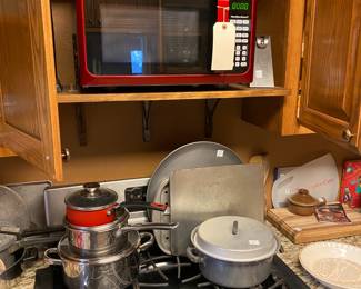 Kitchen misc and Hamilton Beach Microwave