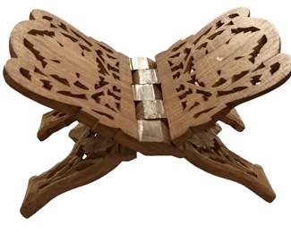 Wood Carved Book Stand