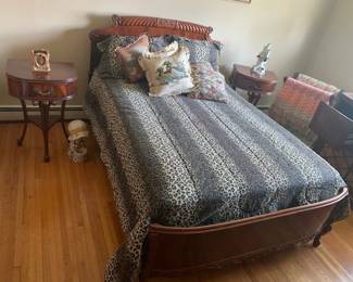 carved mahogany bedset ( 6 pieces ) 