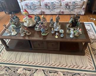 dark fruitwood coffee table