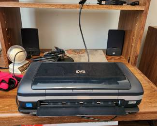 HP Officejet H470 printer, with replacement ink cartridges