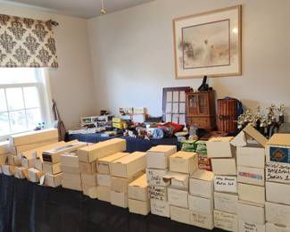 Baseball card collection.