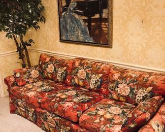 Large Floral Sofa. 2 Available.