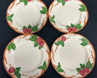 Four Franciscan Apple Plates