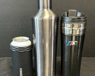 Corkcicle 25 Oz Bottle, Can Cooler, BMW Travel Tumbler