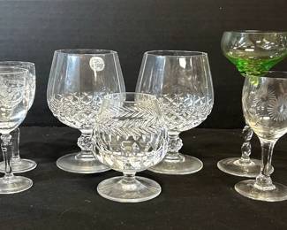 Cristal DArques Lead Crystal Glasses  More Small Crystal Goblets