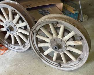 Model A Wheel Rims - great for coffee table base
