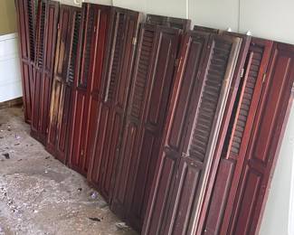 Shutters from downtown Dayton business 