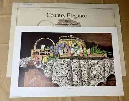 Country Elegance By Dempsey Essik Print 1994 1451 3000 Certificate Of Authenticity
