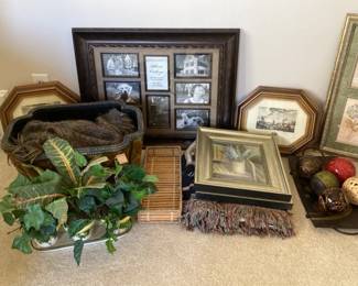 Mixed Warm Toned Decor Photo Collage, tapestry Blanket, Bob Timberlake