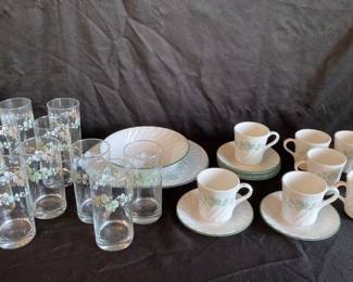 Corelle Dinnerware By Corning Ivy Swirl Dinnerware tea