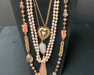 Pink Toned Necklaces 