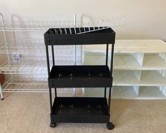 Shoe Storage Racks Rolling Storage Cart 