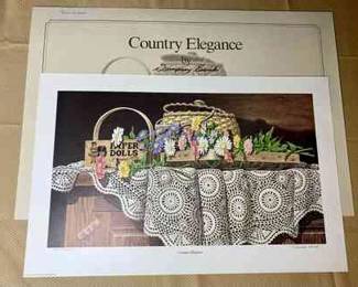 Country Elegance By Dempsey Essik Print 1994 1451 3000 Certificate Of Authenticity
