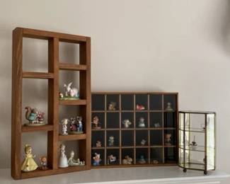 Assorted Mini Decorative Collectable Figurines Cases  Precious Moments, Hallmark