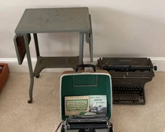 Vintage Underwood Royal Typewriters  Typewriter Desk Stand 