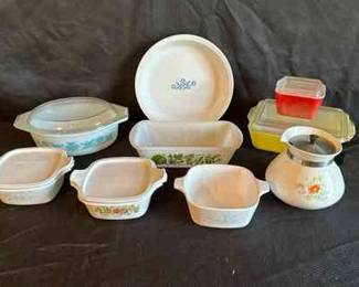 Vintage Pyrex, Corningware, and Glasbake