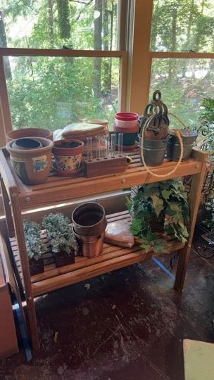 Two 2Tier Wooden Plant Stands And More