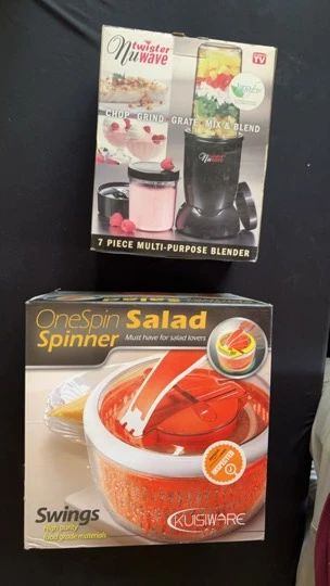 Kuisiware Salad Spinner And Nuwave Twister Blender