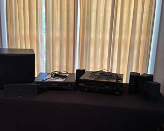 Philips 5 Disc CD Changer, Yamaha Receiver 6 Piece Boston Sound System 
