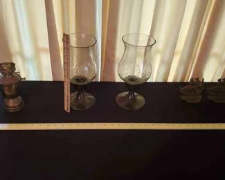 Vintage, Rustic, And Antique Plus 2 Beautiful Candle Holders.