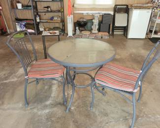 Small patio table set