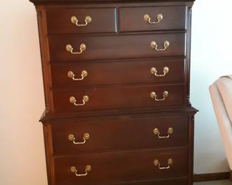 Tall chest of drawers, main bedroom off of the living room.