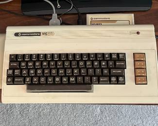 Commodore computer with games