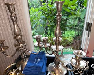 Sterling Silver Candelabras 