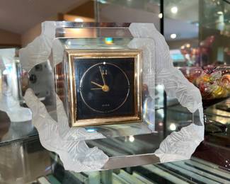 Etched Glass Clock